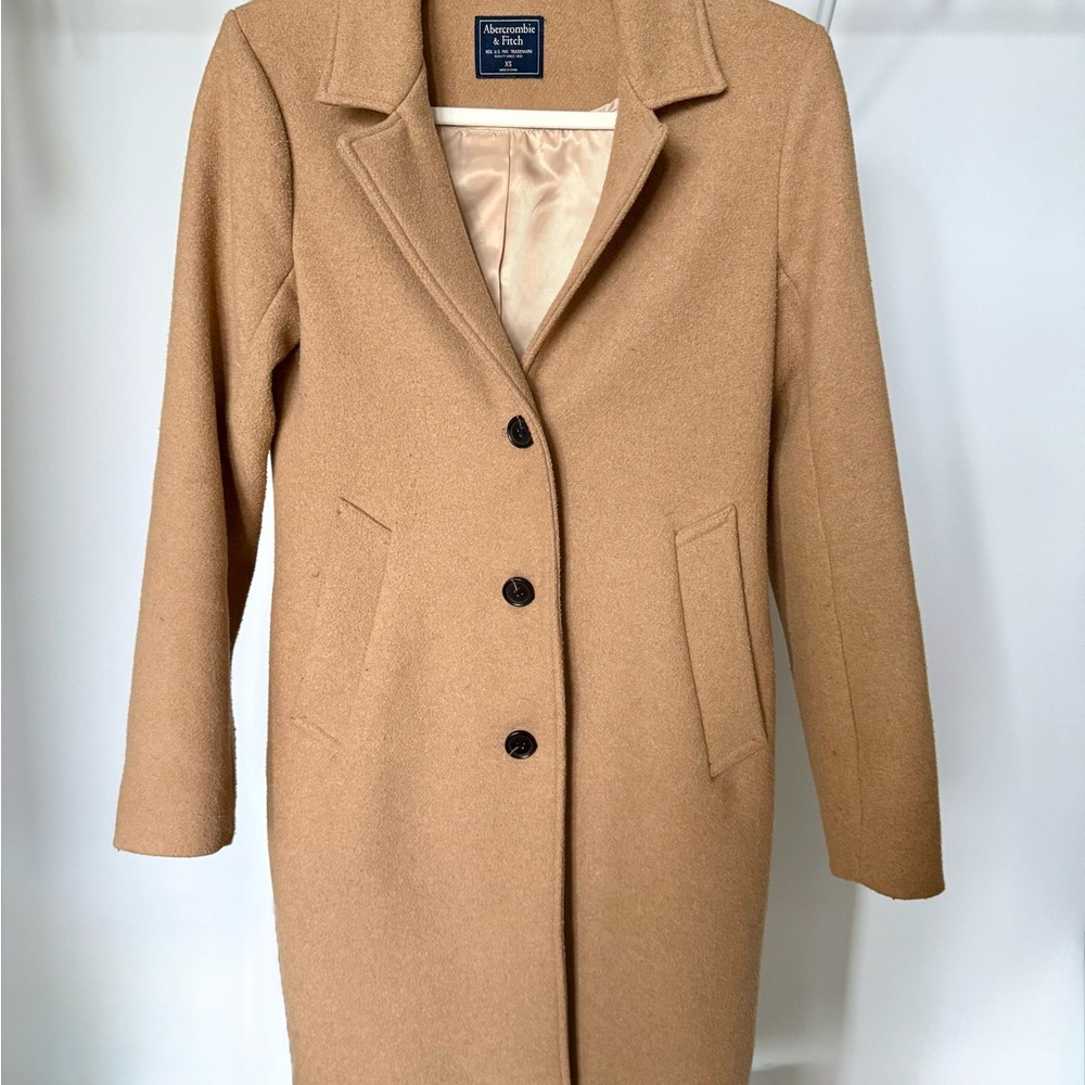 Abercrombie & Fitch Camel Trench Coat